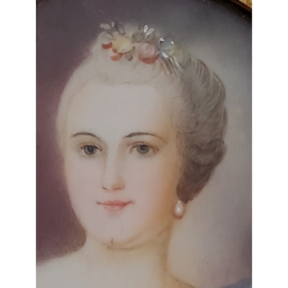 Signed MEY Antique Austrian Royalty Miniature Portrait Hand Painting Framed - Picture 11 of 12